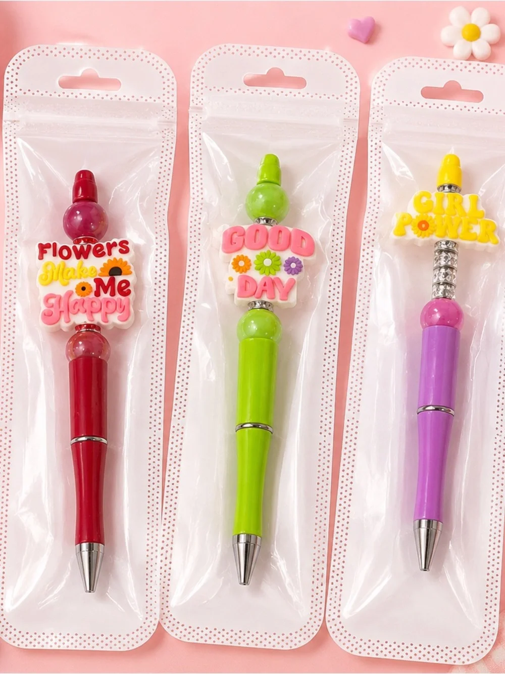 🌸✨ NEW Cute Inspirational Pens – Set of 3 ✨ 🌼